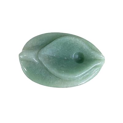 Jade Vagina Artesanía de tallado Verde Curación natural Fluorita Espiritualidad Reiki Mujeres Figura de flores para productos