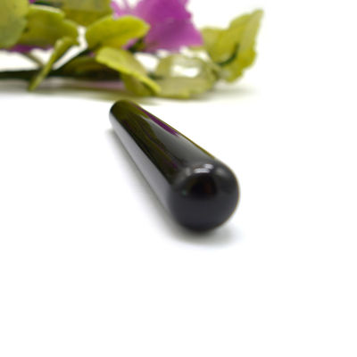 10 * 2cm Obsidiana Negra Yoni varita Su herramienta definitiva para la salud de las mujeres y el masaje