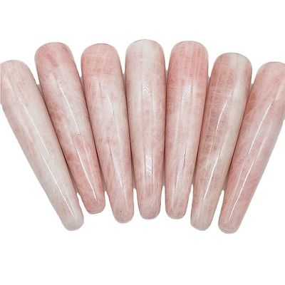 Rose Quartz Dildo Varita de masaje Varita de masaje sexual Varita de mujeres Yoni Varita