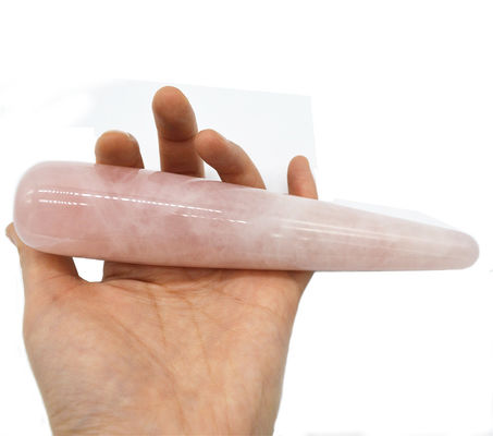 Rose Quartz Dildo Varita de masaje Varita de masaje sexual Varita de mujeres Yoni Varita