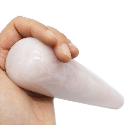 Rose Quartz Dildo Varita de masaje Varita de masaje sexual Varita de mujeres Yoni Varita