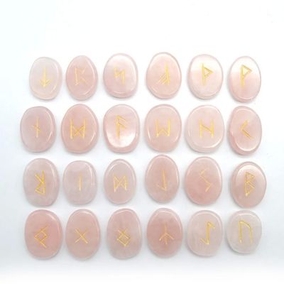 2024 Tendencia Productos Rosa Cuarzo Cristal Adivinación Runas Conjuntos de Piedra para Juegos de Adivinación Atractivo y Funcional
