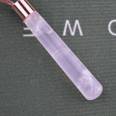 Masajista facial 2024 Popular Roller facial natural de cuarzo rosa 100% Masajista de cristal natural para masajes faciales de ojos Productos de belleza