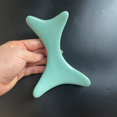 Cuerpo de cerámica Gua Sha tabla de raspado para el drenaje linfático y logotipo personalizado disponible