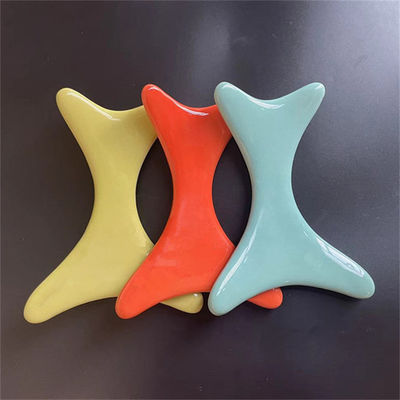 Cuerpo de cerámica Gua Sha tabla de raspado para el drenaje linfático y logotipo personalizado disponible