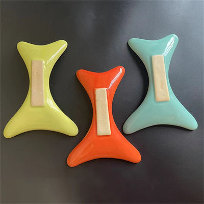 Cuerpo de cerámica Gua Sha tabla de raspado para el drenaje linfático y logotipo personalizado disponible