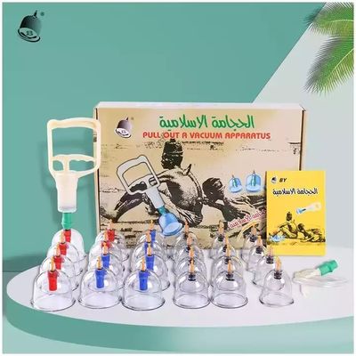 Kit de terapia con vacío y ventosas Ventosas desechables Hijama Set de ventosas 24 piezas 39*27*8cm 80*42*56.5cm 20 cajas/caja