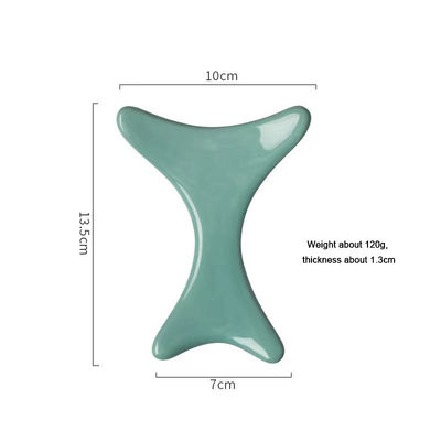 Cuerpo de cerámica Gua Sha tabla de raspado para el drenaje linfático y logotipo personalizado disponible