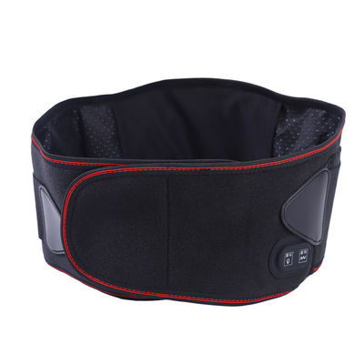 Fisioterapia infrarroja ajustable de compresión caliente masaje lumbar cinturón de apoyo para aliviar el dolor y el apoyo en el negro