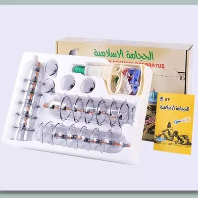 Kit de terapia con vacío y ventosas Ventosas desechables Hijama Set de ventosas 24 piezas 39*27*8cm 80*42*56.5cm 20 cajas/caja
