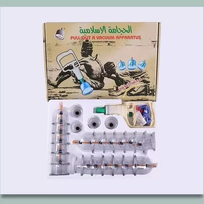 Kit de terapia con vacío y ventosas Ventosas desechables Hijama Set de ventosas 24 piezas 39*27*8cm 80*42*56.5cm 20 cajas/caja