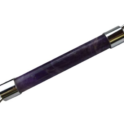 El producto de tendencia del masaje muscular 2024 Natural Amethyst Facial Roller Guasha 100% Masajista de Jade Natural Para Masajes Faciales Productos de Belleza