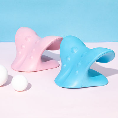 Herramienta de masaje de cuello polivalente almohada cervical en forma de C con presión de los dedos de gravedad y tracción de los hombros