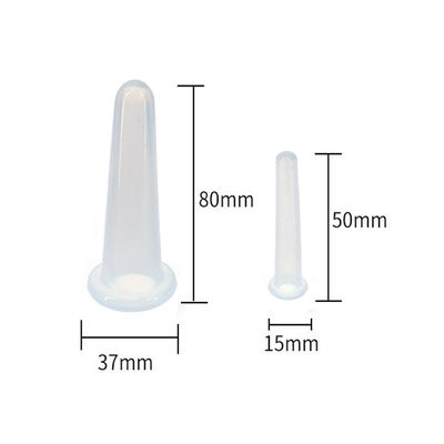 2pcs Silicona Cupping Set para el cuidado de la salud Terapia Física Masaje Taza Taza de aspiración de vacío