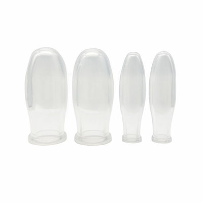 4pcs Diseño Transparente Kit de Cupping Facial de Silicona para Vacuo Terapia de Silicona Masajista Cuerpo de Cupping Set Mejorar el cuerpo