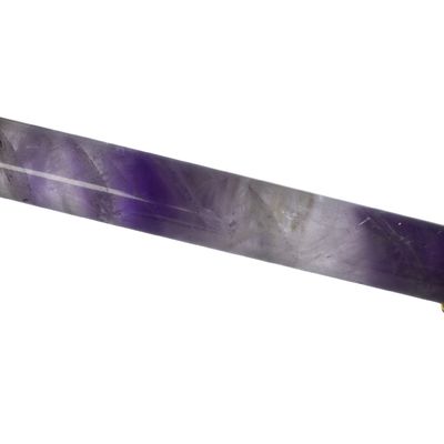 Cara natural con bordes Guasha Masaje Amethyst Roller Facial Gua Sha para la cara Ojo Cuello Cuerpo Logotipo personalizado disponible