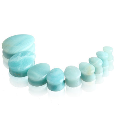 Piedra Auricular Expansión de oreja Pug Piercing Body Joyería Cristal natural de jade Piedra popular OEM ODM Agate Plug Tunnel Joyería