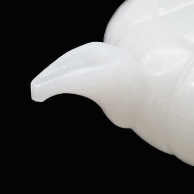 Artesanía de talla de la parte superior del té de jade blanco pulido al estilo chino para la decoración del hogar de clase alta