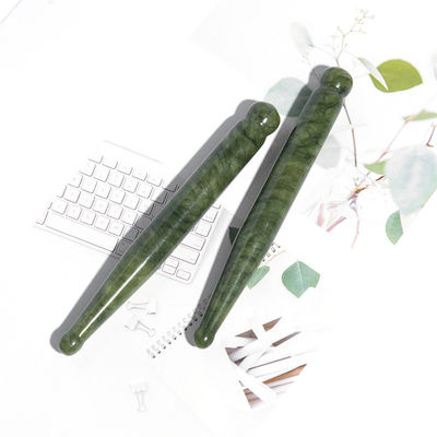 110*12mm Xiuyan Jade Gua Sha Stick El último masaje facial y drenaje linfático herramienta
