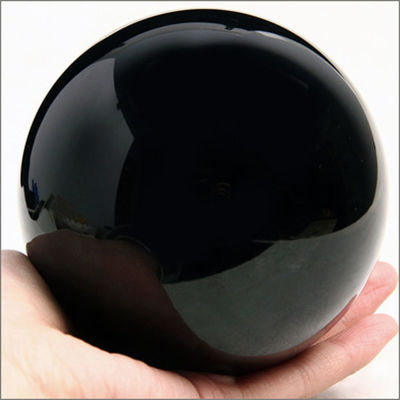 Esfera de Obsidiana Negra Natural Piedra curativa con propiedades de globo de bola Gran bola de cristal