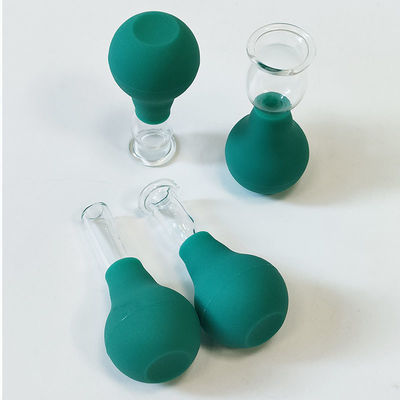 Ojo de vidrio de PVC Mini Cupping Set 4 piezas de masaje aspirador de succión para masajeador de cuerpo y cara