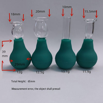 Ojo de vidrio de PVC Mini Cupping Set 4 piezas de masaje aspirador de succión para masajeador de cuerpo y cara
