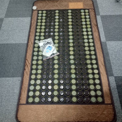 Colchón de masaje de jade natural portátil para infrarrojos y aniones Mat de jade personalizado de piedra de turmalina