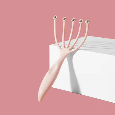 Azul/Pink Five Claw Head Massager Bola de acero para relajación del cuero cabelludo Herramientas de masaje para aliviar el dolor de cabeza 100 g Herramientas de dragado meridiano