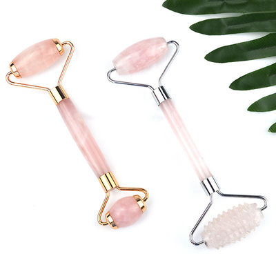 Rose Quartz Facial Guasha Massage Roller Face Gua Sha Beauty Lift Herramientas de masaje para adelgazar y beneficios antienvejecimiento