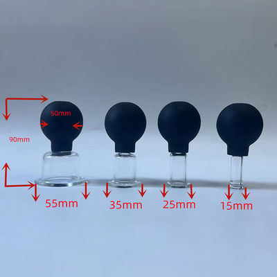 Conjunto de 4 vasos de terapia médica de silicona con vasos de vacío para anti celulitis y masaje facial