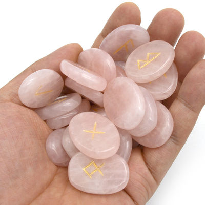 Piedra caída en forma de rosa piedra de adivinación piedra preciosa piedras rúnicas con tema de hadas