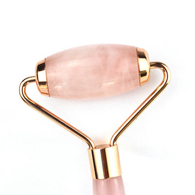 Roller facial antienvejecimiento de cuarzo rosa Gua Sha Roller de masaje para accesorios faciales