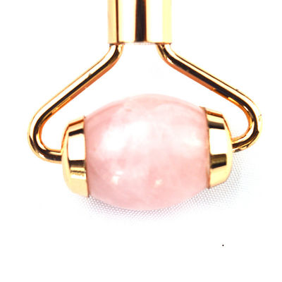Roller facial antienvejecimiento de cuarzo rosa Gua Sha Roller de masaje para accesorios faciales