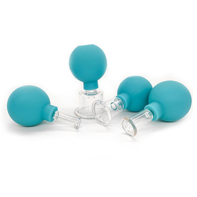 4Pcs PVC de succión de masaje de vacío frascos de vacío Cupping terapia de conjunto para la salud para mejorar la salud