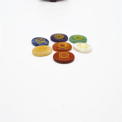 7 Chakra Stone sets Reiki Cristales Chakra Stones para el apoyo de curación Tamaño personalizado OEM