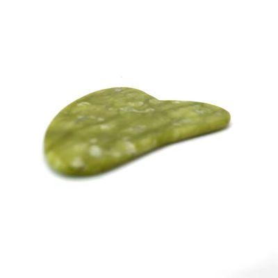 Xiuyan verde Jade Gua Sha piedras para masaje facial herramienta de fisioterapia infrarroja cara cuello y masaje del cuerpo área