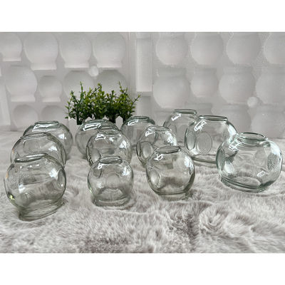 Tamaño personalizado 12pcs Cupping Glass Masaje Cupping Therapy Set Cupping Therapy Dispositivo de masaje de vidrio Fuego