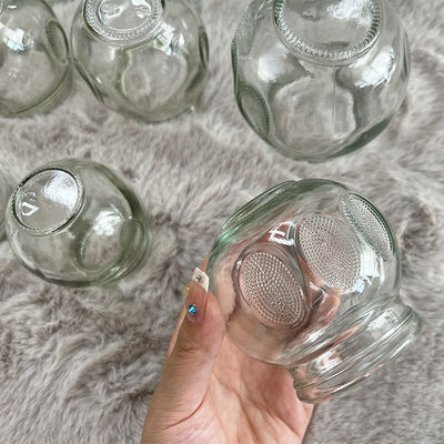 Tamaño personalizado 12pcs Cupping Glass Masaje Cupping Therapy Set Cupping Therapy Dispositivo de masaje de vidrio Fuego