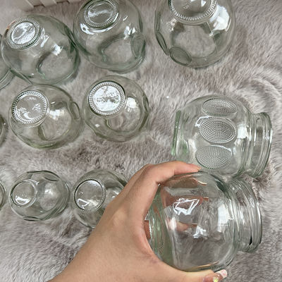Tamaño personalizado 12pcs Cupping Glass Masaje Cupping Therapy Set Cupping Therapy Dispositivo de masaje de vidrio Fuego
