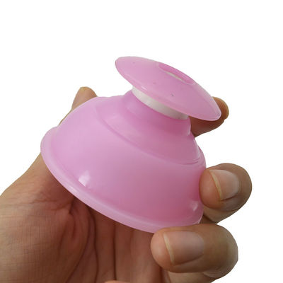 Productos de cuidado de la salud Pink Cupping Treatment Set Silicone Anti-cellulitis Cup Vacum Suction Massage Cup para rostro y cuerpo
