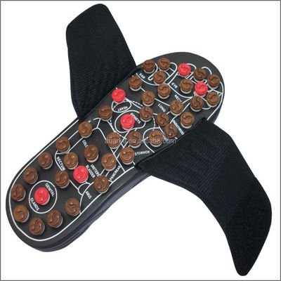 2020 Jade Stone Health Care Healing Acupuncture Shoes Genuine Leather Massage Slipper para zapatos Masaje natural del pie