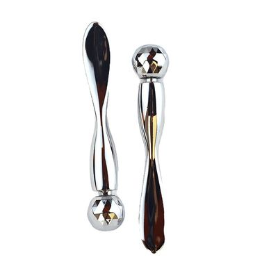 Crema de masaje para los ojos Cosmética Cuchara de oro y espátula Facial Massager Rodillos de masaje Máscara de metal