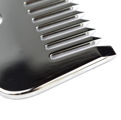 Logotipo personalizado DisponibleD plata de acero inoxidable Cuero cabelludo de masaje de metal Gua Sha Comb para herramientas de masaje 2024
