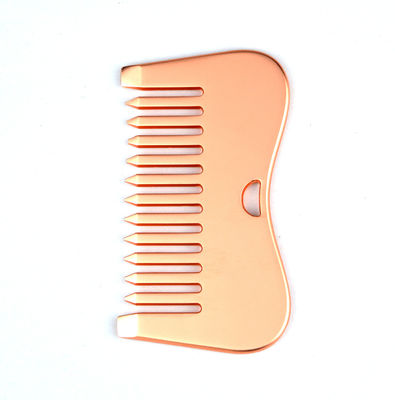 Logotipo personalizado DisponibleD plata de acero inoxidable Cuero cabelludo de masaje de metal Gua Sha Comb para herramientas de masaje 2024