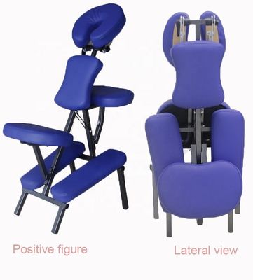 Logotipo personalizado Blue Master Massage Profesional silla de masaje portátil con función y control con cable manual