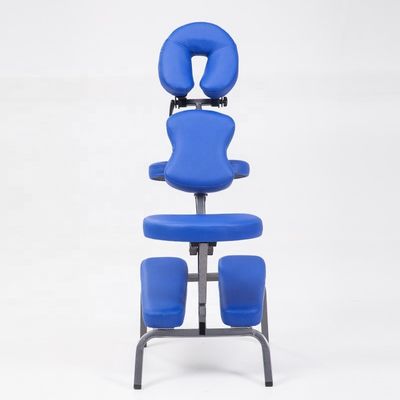 Logotipo personalizado Blue Master Massage Profesional silla de masaje portátil con función y control con cable manual