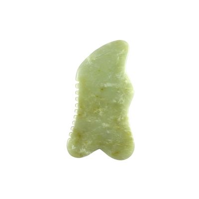 9.2*4.6cm Gua Sha herramienta facial natural Xiuyan Jade tabla de piedra para tratamiento de acupuntura SPA OEM / ODM aceptable