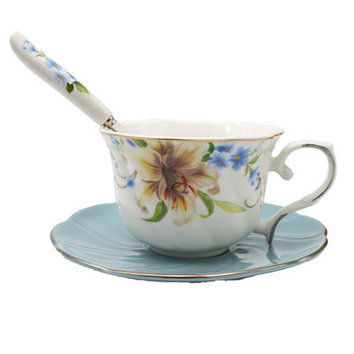 Encantador tema floral de porcelana china juego de té en color blanco Perfecto para regalos de boda 23*22/15*10/6.5*14.5/11*12.5cm