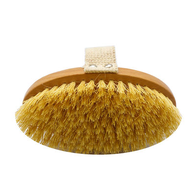 Eliminación de olores Bambú Cuidado de la piel de madera Cepillo para el cuerpo seco Pinceles de jabalí Baño Cepillo seco con mango para la deshumidificación