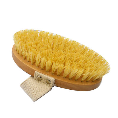 Eliminación de olores Bambú Cuidado de la piel de madera Cepillo para el cuerpo seco Pinceles de jabalí Baño Cepillo seco con mango para la deshumidificación